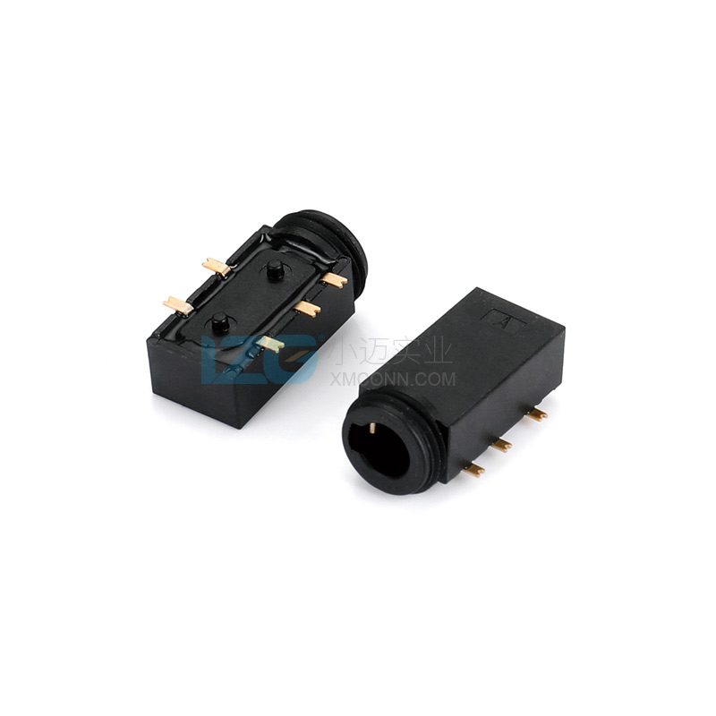  2.5mm防水耳机插座 音频接口插板贴片5PIN