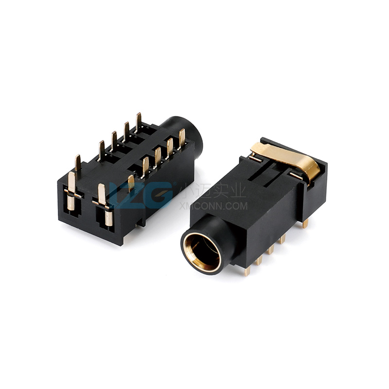 4.4mm耳机插座12PIN平衡音频插座板上插件 兼容索尼